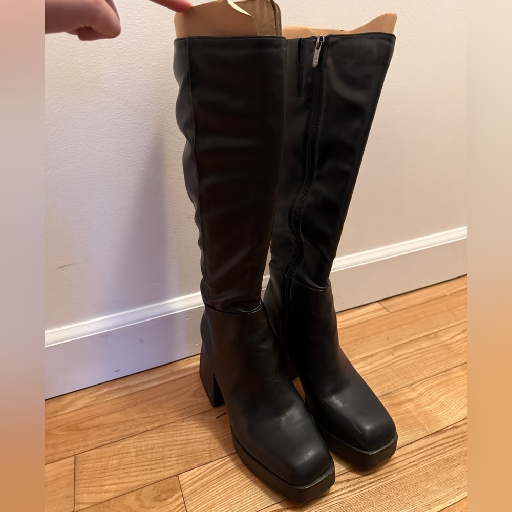 Circus NY Black Knee High Boots